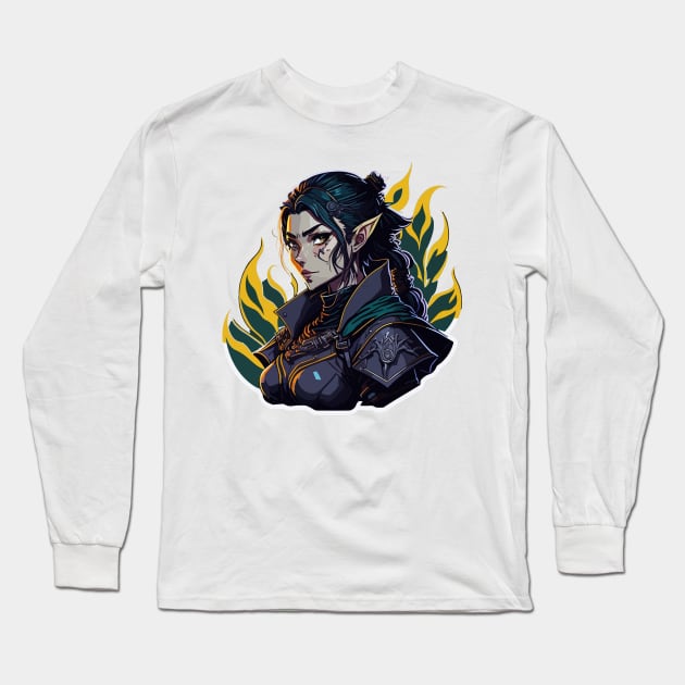 Elf Ranger Long Sleeve T-Shirt by SpriteGuy95